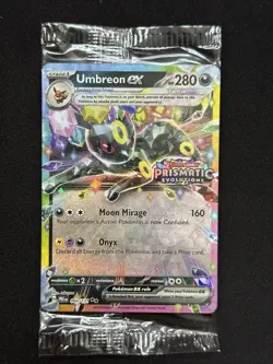 Umbreon ex 60/131 Stamped Pokemon Prismatic Evolutions Promo Sealed Card - Image 1