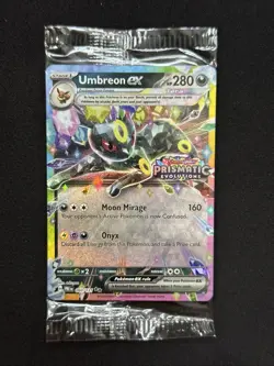 Umbreon ex 60/131 Stamped Pokemon Prismatic Evolutions Promo Sealed Card - Image 2