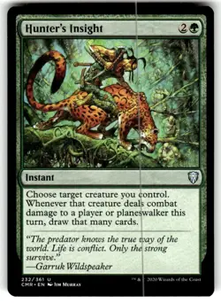 Hunter's Insight Commander Legends MTG NM Regular - Image 1