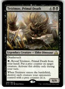 Tetzimoc, Primal Death R Rivals of Ixalan 86 NM - Image 1