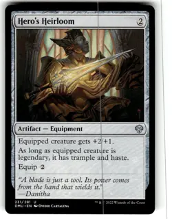 MTG Magic the Gathering Hero's Heirloom (231/552) Dominaria United NM - Image 1