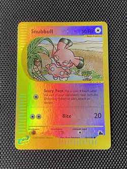 Pokemon Cards Snubbull 101/144 Reverse Holo Sky ridge Card Game Holofoil LP/NM - Image 1