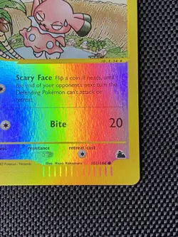 Pokemon Cards Snubbull 101/144 Reverse Holo Sky ridge Card Game Holofoil LP/NM - Image 4