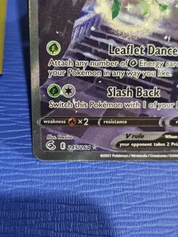 Pokemon TCG Celebi v 245/264 Fusion Strike Alternate Art Rare Holo Card NM/M - Image 4