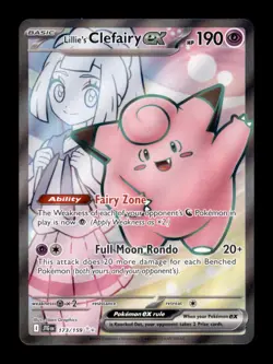 LILLIE'S CLEFAIRY EX 173/159 ULTRA RARE JOURNEY TOGETHER POKEMON HOLO NM/M - Image 1