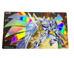 YuGiOh Playmat HOLOGRAPHIC Proclaimer's Sorcerer TCG HOLO FOIL Card Game PAD - Image 1
