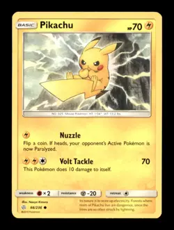 PIKACHU 66/236 C COSMIC ECLIPSE POKEMON NM/M - Image 1