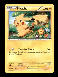 PIKACHU 27/111 C FURIOUS FISTS POKEMON NM/M - Image 1