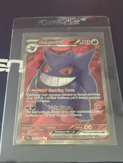 Pokemon TCG Gengar ex 193/162 SV05 Temporal Forces Full Art UR Holo ENG 2024 - Image 2
