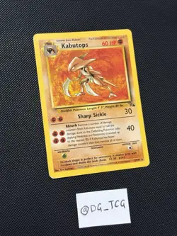 Pokemon WOTC Fossil Set - Kabutops - 24/62 - Unlimited Ed -Non Holo RARE - NM/LP - Image 3