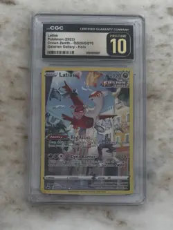 CGC Pristine 10 Latias GG20/GG70 Crown Zenith 2023 Galarian Gallery Pokemon Card - Image 1
