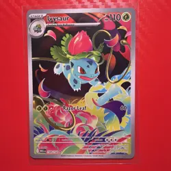 Pokemon Ivysaur 134/132 Me01: Mega Evolution Holo Illustration Rare Full Art - Image 1