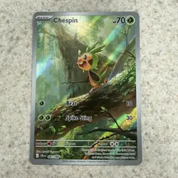 Chespin 87/86 Illustration Rare Pokemon Chaos Rising ME04 NM - Image 1