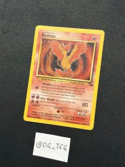 Pokemon WOTC Fossil Set - Moltres - 27/62 - Unlimited Ed - Non Holo RARE - NM - Image 4