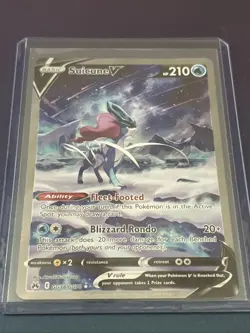 Suicune v GG38/GG70 Crown Zenith Galarian Gallery Ultra Rare Pokemon TCG - Image 1