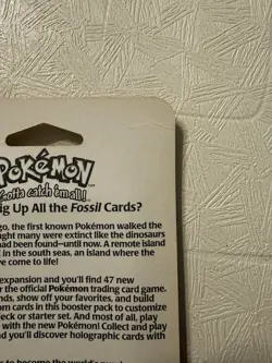 1999 Pokemon Fossil Blister Pack Factory Sealed UnopenedWOTC Aerodactyl Heavy U - Image 5