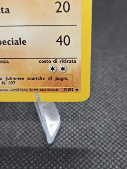 Hitmonchan (Holo) 7/102 Pokemon Base Set Holo (Italian) - LP - Image 4