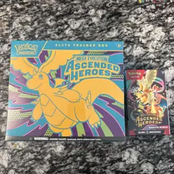 Pokemon Ascended Heroes ETB And Booster Bundle Package. Sealed - Image 1