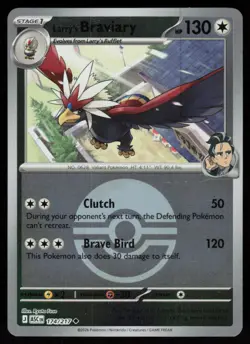 Larry's Braviary Poke Ball 174/217 Holo Ascended Heroes Pokemon Reverse Holo NM - Image 1