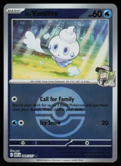 N's Vanillite (Poke Ball) 049/217 Common Ascended Heroes Pokemon Reverse Holo NM - Image 1