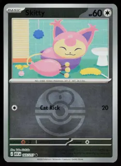 Skitty (Love Ball) 165/217 Holo Common Ascended Heroes Pokemon Near Mint - Image 1
