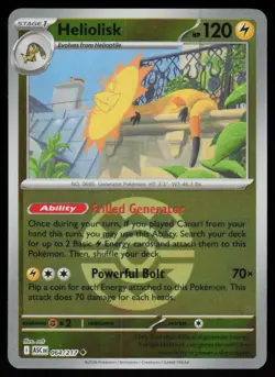 Heliolisk (Quick Ball) 064/217 Holo Uncommon Ascended Heroes Pokemon Near Mint - Image 1