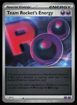 Team Rocket's Energy 217/217 Uncommon Ascended Heroes Pokemon Reverse Holo NM - Image 1