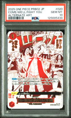 PSA 10 Come On!! We'll Fight You!! OP09-020 R ONE PIECE Card Japanese F/S Japan - Image 1