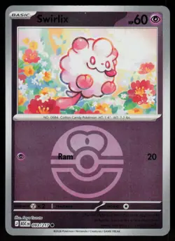 Swirlix (Love Ball) 093/217 Common Ascended Heroes Pokemon Near Mint - Image 1
