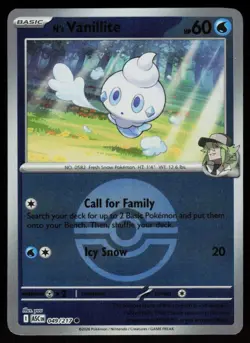 N's Vanillite (Poke Ball) 049/217 Common Ascended Heroes Pokemon Near Mint - Image 1