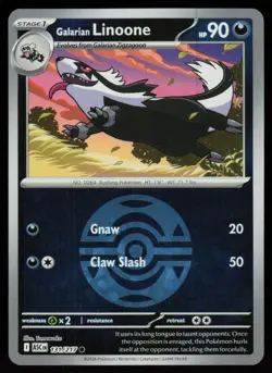 Galarian Linoone (Dusk Ball) 131/217 Ascended Heroes Pokemon Reverse Holo NM - Image 1