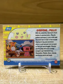 HOLO Foil Pikachu's Vacation #52 Everyone...Pull!!! Topps Pokemon. LP - Image 2