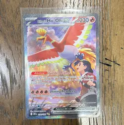 Pokemon Ethan's Ho-Oh ex 230/182 SV10 SIR Full Art Holo POSSIBLE PSA 10 - Image 1