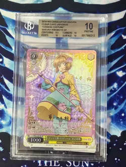 Signed Weiss Schwarz Cardcaptor Sakura Clear Card CCS/W66-001SP SP Sakura BGS 10 - Image 1
