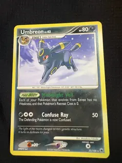 Umbreon 32/100 Majestic Dawn 2008 English Regular Rare Stage 1 80 HP - Image 1