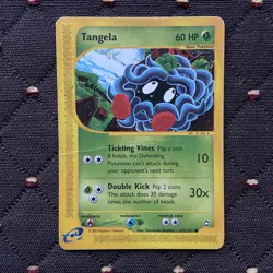 Tangela Aquapolis 112/147 e-Reader Pokemon TCG WotC | Tomokazu Komiya | DAMAGED - Image 1