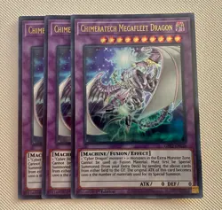 Yugioh! 3x Chimeratech Megafleet Dragon GFP2 EN126 Cyber X3 SET Fast Ship Yugioh - Image 1