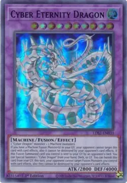 Yugioh! LP Cyber Eternity Dragon (Purple) - LDS2-EN033 - Ultra Rare - 1st Editio - Image 1