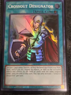 Yugioh Crossout Designator RA02-EN063 Super Rare 1st Edition NM - Image 1