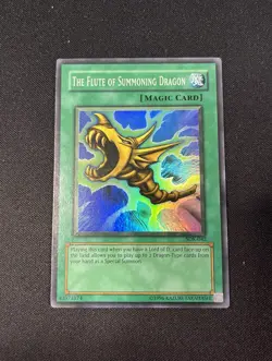 Yugioh The Flute of Summoning Dragon SDK-042 Super Rare FADED - Image 1