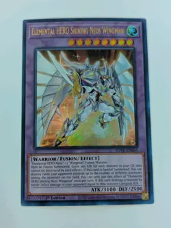 Elemental HERO Shining Neos Wingman - POTE-EN041 Ultra Rare 1st Ed NM Yugioh - Image 1