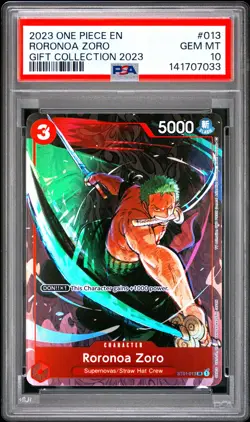 Roronoa Zoro PSA10 2023 One Piece Gift Collection 2023 Gift Collection 2023 #013 - Image 1