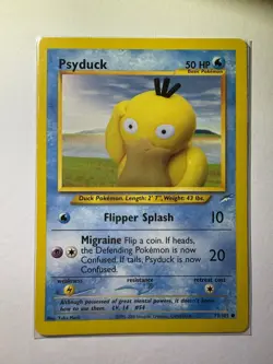 Pokemon Neo Destiny Psyduck Card 79/105 Regular - Image 1