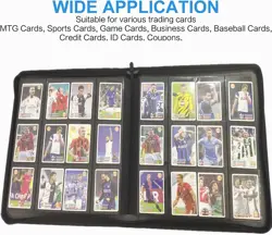 12 Pocket 720 Pockets Trading Card Binder, Ringless Side Loading Card Holder Alb - Image 6