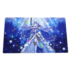 YuGiOh Playmat HOLOGRAPHIC Tearalaments Lulucaros TCG HOLO FOIL Card Game PAD - Image 1