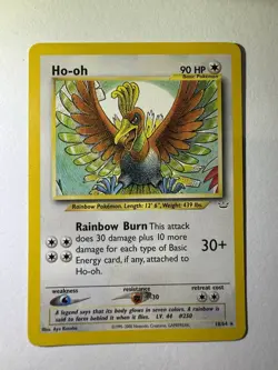 Pokemon TCG Ho-Oh Neo Revelation Card 18/64 Regular Basic - Image 1