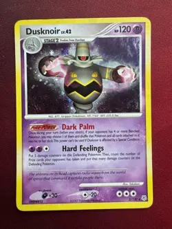 DUSKNOIR 2/130 Diamond & Pearl HOLO SWIRL rare Pokemon TCG card LP - Image 1