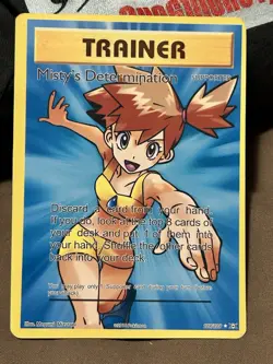 Pokemon Custom Card Trainer Misty’s Determination 108/108 Art Card - Image 1