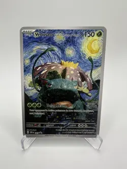 Pokemon Venusaur Starry Night Van Gogh Beautiful Moon ACG Star Trading Card - NM - Image 1