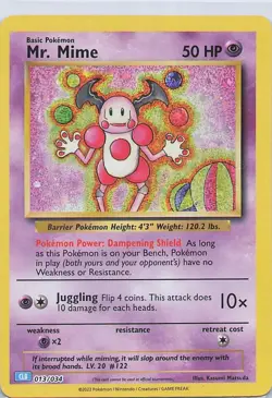 Mr. Mime Classic Collection Trading Card Game Classic 013/034 NM - Image 1